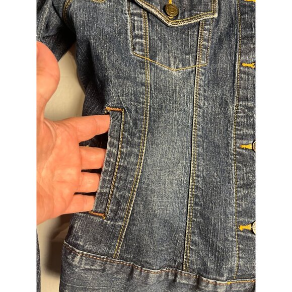 VTG-Levis Strauss Signature Denim Jacket Large-medium Wash Cotton Blend Womens - Picture 7 of 15